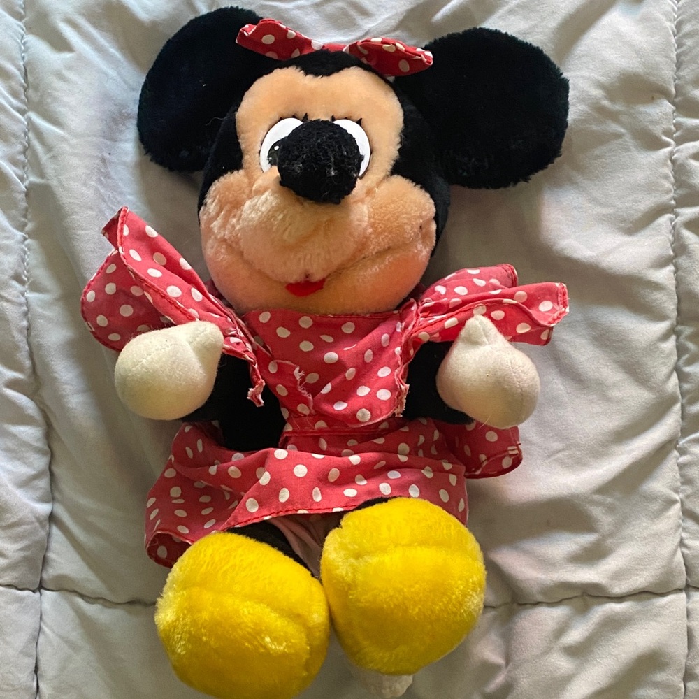 Made in Korea Vintage Walt Disney world Minnie Mouse plush